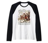 Gloriosi Guerrieri di Sparta Re Leonida T 300 Guerrieri Maglia con Maniche Raglan