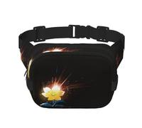 Glorioso fiore giallo in fiore stampato multifunzionale marsupio unisex trendy messenger bag, borsa da viaggio sport borsa portaoggetti