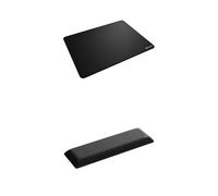 GLORIOUS Bundle Mouse Pad 2 XL - Stitched - Black + Ergonomic Wrist Rest - 65% / 75% - Cloth - Black