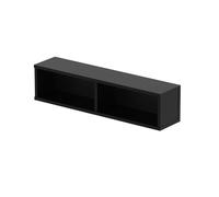 Glorious CD Box black 90 - contiene fino a 90 compact disc, facilmente impilabili con altri CD Box, con divisore (45 CD per scomparto), nero