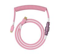 Glorious Gaming - Cavo Spiralato Premium per Tastiere Pixel Pink - USB-A a USB-C, placcato oro