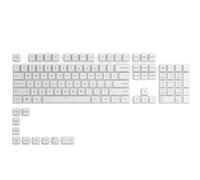 Glorious Gaming 115 GPBT Keycaps - Profilo Cherry, plastica PBT resistente, aspetto accattivante, suono superiore, caratteri originali, layout americano - Bianco artico