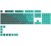 Glorious Gaming 115 GPBT Keycaps - Profilo Cherry, plastica PBT resistente, aspetto accattivante, suono superiore, caratteri originali, layout tedesco - Verde (Rain Forest)