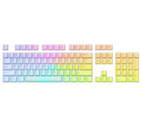 Glorious Gaming 115 Polychroma RGB Keycaps - Traslucidi per illuminazione RGB estrema, profilo Cherry, policarbonato super duraturo, caratteri originali, acustica piena, layout americano - Polychroma