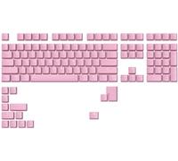 Glorious Gaming 123 ABS Doubleshot Keycaps V2 (layout americano) - Stampaggio a iniezione bicolore, anti-scolor., simboli trasparenti per RGB, adatti alle basi MX, layout americano - Rosa
