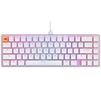 Glorious Gaming GMMK 2 Compact (65%) - tastiera gaming mecc., TKL compatta 65%, alluminio, personalizzab., tasti doppia iniezione, Fox Switches, RGB per ogni tasto, layout QWERTY americano - Bianco