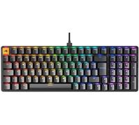 Glorious Gaming GMMK 2 Full Size (96%) - Tastiera da gaming meccanica, struttura in alluminio, personalizzabile, tasti a doppia iniezione, Fox Switches, RGB, layout QWERTZ tedesco - Nero