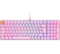 Glorious Gaming GMMK 2 Full Size (96%) - Tastiera da gaming meccanica, struttura in alluminio, personalizzabile, tasti a doppia iniezione, Glorious Fox Switches, RGB, layout QWERTY spagnolo - Rosa