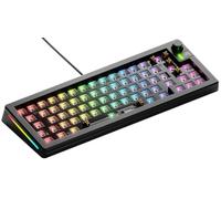 GLORIOUS Gaming GMMK 3 Barebones: tangentbordssats med vred, 65% mekaniskt tangentbord, modulärt packningssystem, utbytbara MX 5-stift, ljuddämpande skum, aluminiumplatta, ISO/EU - Svart