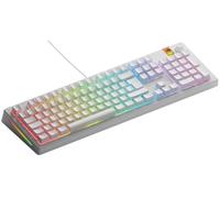 Glorious Gaming GMMK 3 HE tastiera Rapid Trigger, Hall Effect, polling 8K, switch magnetici e meccanici MX, tastiera 100% hot swap, guarnizioni modulari, Doubleshot Keycap PBT, QWERTZ tedesco - Bianco