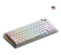 Glorious Gaming GMMK 3 PRO 75% Tastiera Preassemblata USB + RF Wireless + Bluetooth QWERTY Inglese Americano Argento - Nouvo