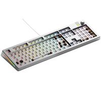 Glorious Gaming GMMK 3 PRO Barebones kit tastiera personalizzabile, guarnizioni e scocca in alluminio modulari, 100% hot swap, schiuma smorzante, piastra switch alluminio, ANSI/USA - Argento