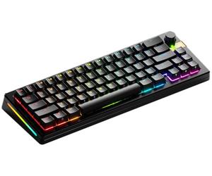 GLORIOUS Gaming GMMK 3 PRO HE : clavier gaming sans fil réactif, effet Hall, corps alu, taux de polling 8K, switches MX et HE (hot swap), activation ajustable, compact 65%, américaine QWERTY - Noir