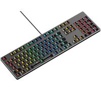 GLORIOUS Gaming GMMK Full Size (100%) Barebones (solo struttura) - Tastiera da gaming meccanica, retroilluminazione RGB per ogni tasto, hot swap e personalizzabile, layout americano/ANSI - Nero