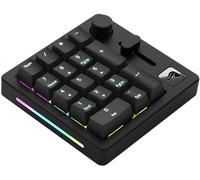 GLORIOUS Gaming GMMK Macro Numpad - filaire ou Bluetooth, aluminium premium, personnalisable, curseur et bouton programmables, RGB par touche, switches linéaires, 18 capuchons ABS - Noir