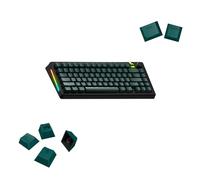 Glorious Gaming - GPBT Basics (gröna PBT-tangenter), 8 färger, bleknar inte, för mekaniska tangentbord, passar till 100%,75%,65% och 60%, - Amerikansk QWERTY-layout