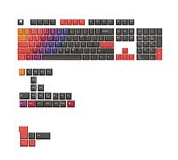 Glorious Gaming - GPBT Gradient-tangenter (Celestial Fire) för mekaniska tangentbord, bleknar inte, passar till 100%,75%,65% och 60%,PBT-material, passar ANSI/ISO - Amerikansk QWERTY-layout