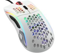 Glorious Gaming Model D Mouse da gaming wired - Superleg. 68 g, a nido d'ape, RGB, ergonomico, sensore Pixart 3360, Omron Switches, piedini in PTFE, 6 tasti - Bianco opaco