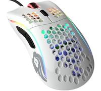 Glorious Gaming Model D Mouse da gaming wired - Superleg. 68 g, a nido d'ape, RGB, ergonomico, sensore Pixart 3360, Omron Switches, piedini in PTFE, 6 tasti - Bianco lucido