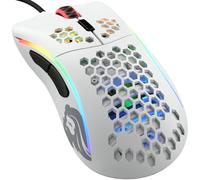 GLORIOUS Gaming Model D- (Piccolo) Mouse da gaming wired - Superleggero 61 g, a nido d'ape, RGB, ergonom., sensore Pixart 3360, Omron Switches, piedini in PTFE, 6 tasti - Bianco opaco