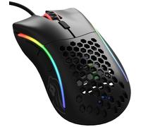 Glorious Gaming Model D- (Piccolo) Mouse da gaming wired - Superleggero 61 g, a nido d'ape, RGB, ergonom., sensore Pixart 3360, Omron Switches, piedini in PTFE, 6 tasti - Nero opaco