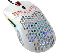 Glorious Gaming Model O- (Piccolo) Mouse da gaming compact wired - Superleggero 58 g, a nido d'ape, RGB, sensore Pixart 3360, ambidestro, Omron Switches - Bianco lucido
