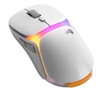 Glorious Gaming - Model O3 mouse da gaming wireless: batterie sostituibili InfinitePlay, polling da 8k, switch ottici da 130 milioni di clic, ultraleggero (66 g), sensore ottico 30K DPI, RGB - Bianco
