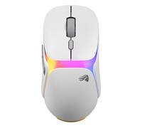 Glorious Gaming - Model O3 mouse da gaming wireless: batterie sostituibili InfinitePlay, polling da 8k, switch ottici da 130 milioni di clic, ultraleggero (66 g), sensore ottico 30K DPI, RGB - Bianco