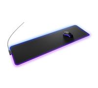 Glorious Gaming Tappetino Mouse GMP 2 GLED Large Extended - 2 zone RGB, bordo InfiniGlow senza cuciture, superficie tessuto premium, base gomma antiscivolo - 915 mm×280 mm×3 mm - Desk mat