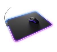 Glorious Gaming Tappetino Mouse GMP 2 GLED XL - 2 zone RGB, bordo InfiniGlow senza cuciture, superficie tessuto premium, base gomma antiscivolo, optimale per gaming - 465 mm×355 mm×3 mm - Desk mat