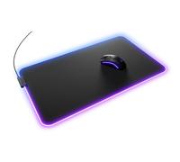 Glorious Gaming Tappetino Mouse GMP 2 GLED XL Extended - 2 zone RGB, bordo InfiniGlow senza cuciture, superficie tessuto premium, base gomma antiscivolo - 615 mm×355 mm×3 mm - Desk mat
