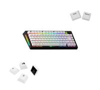 Glorious Gaming - Tasti GPBT Basics (Classic White), 8 colori, sublimazione senza scolorimento, per tastiere meccaniche personalizzate 100%,75%,65%,60%, Layout QWERTY inglese