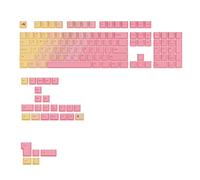 GLORIOUS Gaming - Tasti GPBT Gradient (Grapefruit), sublimazione senza scolorimento, per tastiere meccaniche personalizzate 100%,75%,65%,60%,PBT, Layout QWERTY americano