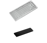 GLORIOUS GMMK Pro 75% Barebone ISO White Ice Ergonomic Wrist Rest - 65% / 75% - Wood - Black