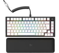 GLORIOUS GMMK PRO 75% Tastiera QWERTY Nordico (Nero) | Design Modulare Hotswap A Cinque Pin, Switch Lineari Preinstallati, Cavo A Spirale, Poggiapolsi E Illuminazione Luce RGB