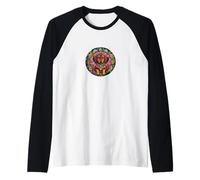Glorious Majestic, adorabile cane bassotto Weiner Mandala Maglia con Maniche Raglan