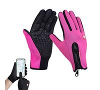 Glorious Me Thermal Gloves,Winter Warm Thermal Touch Gloves,Winter Waterproof Skiing Gloves,Warm Outdoor Cycling Driving Motorcycle Gloves (S,Pink)