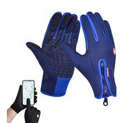 Glorious Me Thermal Gloves,Winter Warm Thermal Touch Gloves,Winter Waterproof Skiing Gloves,Warm Outdoor Cycling Driving Motorcycle Gloves (XL,Dark Blue)