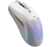Glorious Model O 2 Mini Wireless Gaming Mouse - superlegg. 57 g, 210 h batteria, dual wireless 2,4 GHz, Bluetooth 5.2, sensore ottico 26.000, 80M di clic, 6 tasti programmabili, sparatutto - Bianco