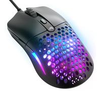 Glorious Model O Eternal - Mouse da gaming RGB ultraleggero - Cablato - 55 g - Illuminazione RGB personalizzata - 6 tasti programmabili - Simmetrico - Sensore ottico 12K DPI - PC/Mac - Nero