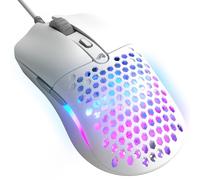 Glorious Model O Eternal - Mouse da gaming RGB ultraleggero - Cablato - 55 g - Illuminazione RGB personalizzata - 6 tasti programmabili - Simmetrico - Sensore ottico 12K DPI - PC/Mac - Bianco