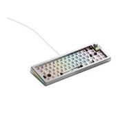 Glorious Gaming GMMK 3 PRO Barebones kit tastiera personalizzabile, guarnizioni e scocca in alluminio modulari, 65% hot swap, schiuma smorzante, piastra switch alluminio, ANSI/USA - Argento
