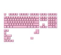 Glorious Gaming 123 ABS Doubleshot Keycaps V2 (layout americano) - Stampaggio a iniezione bicolore, anti-scolor., simboli trasparenti per RGB, adatti alle basi MX, layout americano - Rosa