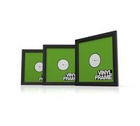 Glorious Vinyl Frame Set Black - 3 telai di copertura in vinile per dischi da 12''', Design interno elegante con i vostri dischi preferiti, nero