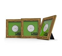 Glorious Vinyl Frame Set 7" Rosewood - 3x telai di copertura in vinile per dischi da 7'', mostra i tuoi dischi preferiti con stile, design in palissandro