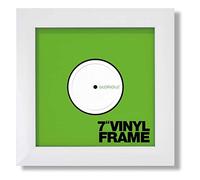 Glorious Vinyl Frame Set 7" White - 3 telai di copertine in vinile per dischi da 7'', Visualizza i tuoi dischi preferiti con stile, Facile montaggio e sostituzione delle copertine in vinile, bianco