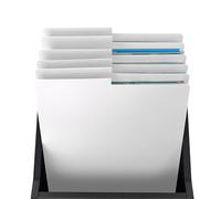 Glorious Vinyl LP Divider Set White (6 pcs.) - LP Divisori per Dischi in Vinile 12'', Set di 6 con Adesivi per Etichette, Organizzatori per Collezione
