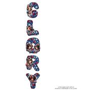 GLORY notebook - patriotic cheerleader: Lined pages each with an American cheerleader in the corner.