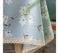 GLORY SEASON Tovaglia Antimacchia Antiolio Rustica in Cotone e Lino Stampato Rettangolare in PU Vinile per Decorazione Esterna e Interna 140x180cm