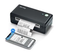 Gloryang Stampante termica Bluetooth per etichette di spedizione, stampante per etichette senza inchiostro 4X6 per iOS, Android, laptop, stampante wireless per piccole imprese, compatibile con Amazon,